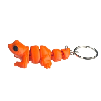 Jaszczurka pomarańczowa - brelok do kluczy